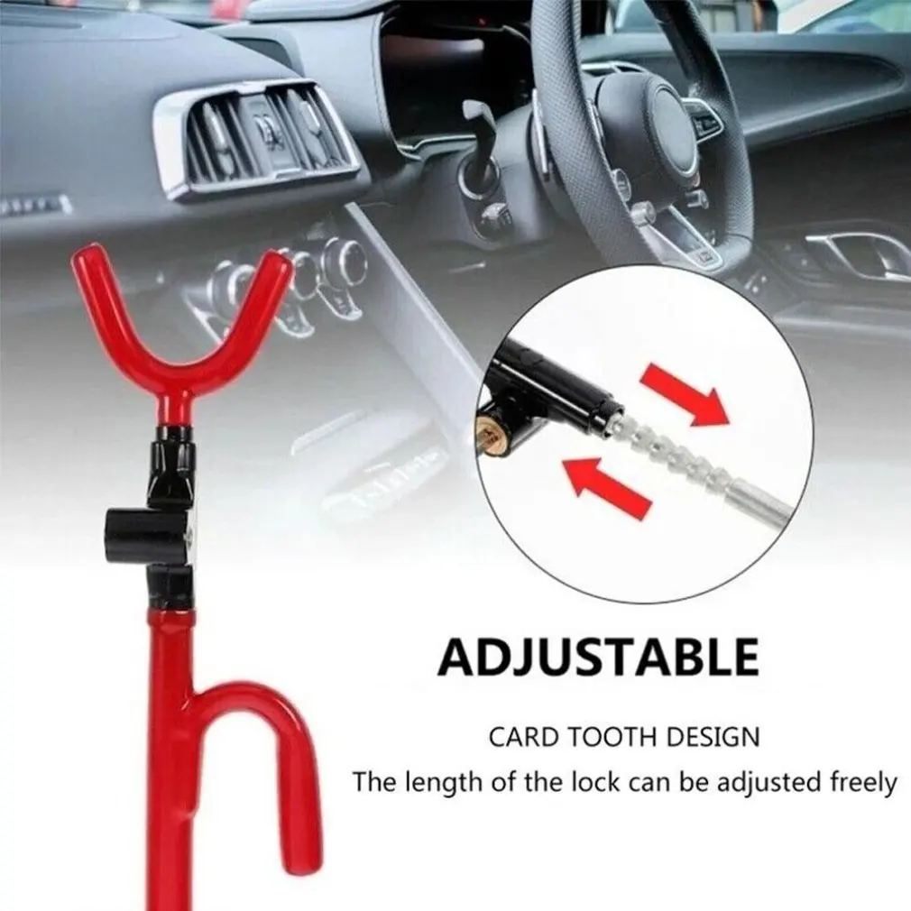 Car Steering Wheel U Type Anti-theft Lock Steering Wheel Car Anti-theft Lock Universal Harpoon Adjustable Car Hook Lock