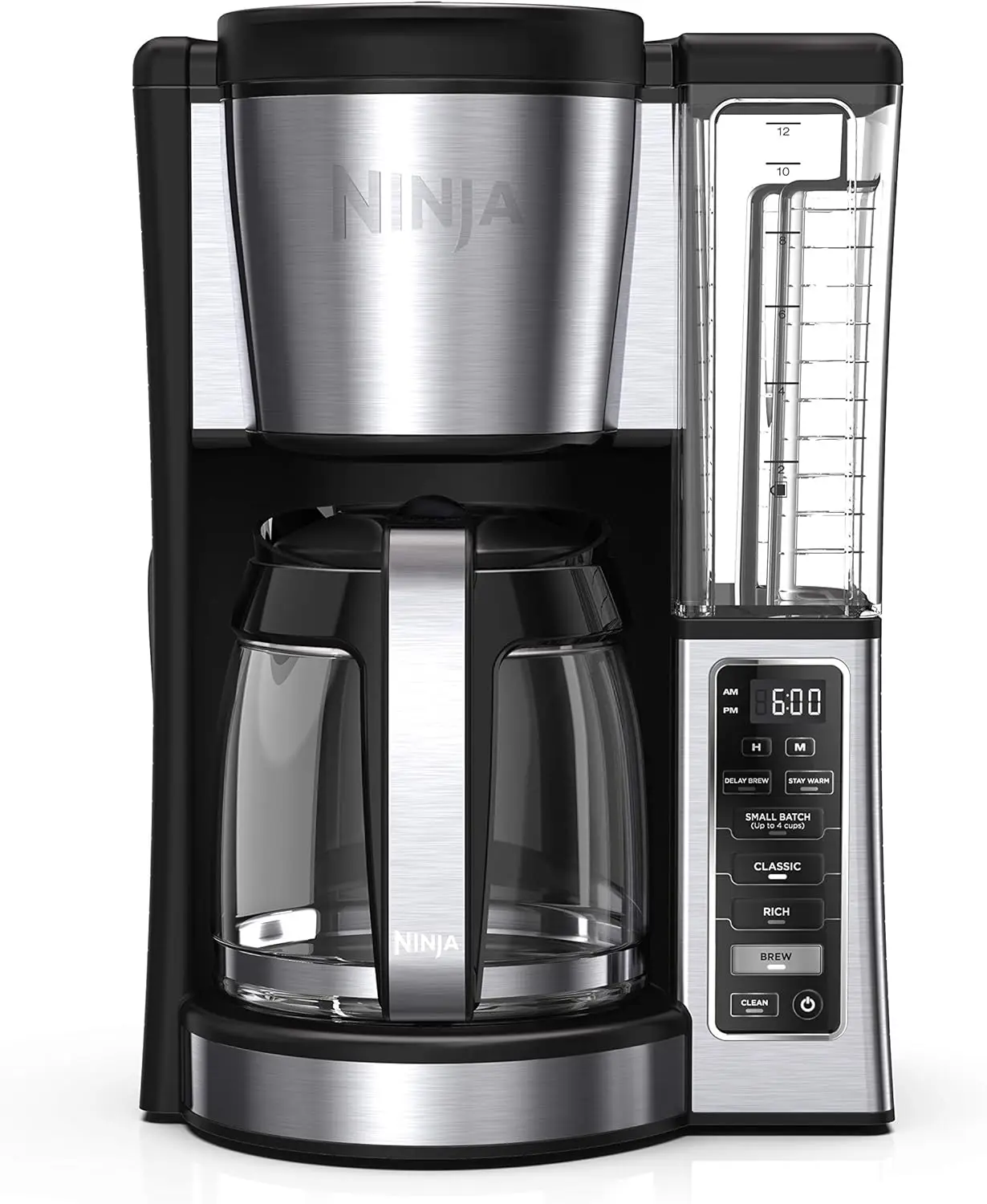 

New 12-Cup Programmable Coffee Brewer, 2 Brew Styles, Adjustable Warm Plate, 60oz Water Reservoir, Delay Brew - Black