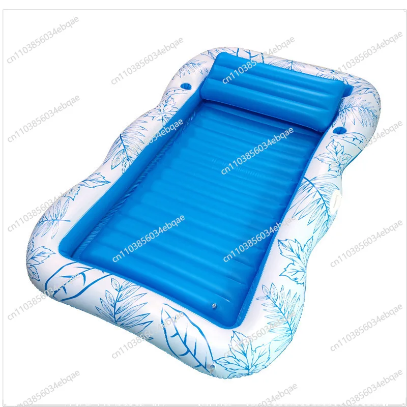 For Water PVC Inflatable Maple Leaf Floating Bed Land Inflatable Floating Bed Mat Tanning Mattress Sunbathing Floating Row