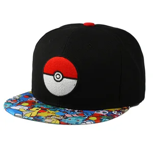Pokemon dos desenhos animados boné de beisebol pikachu chapéu pokemon ajustável cosplay hip hop crianças meninas meninos anime figura brinquedos presentes homem crianças 8 principais vendas boneco beisebol - №3