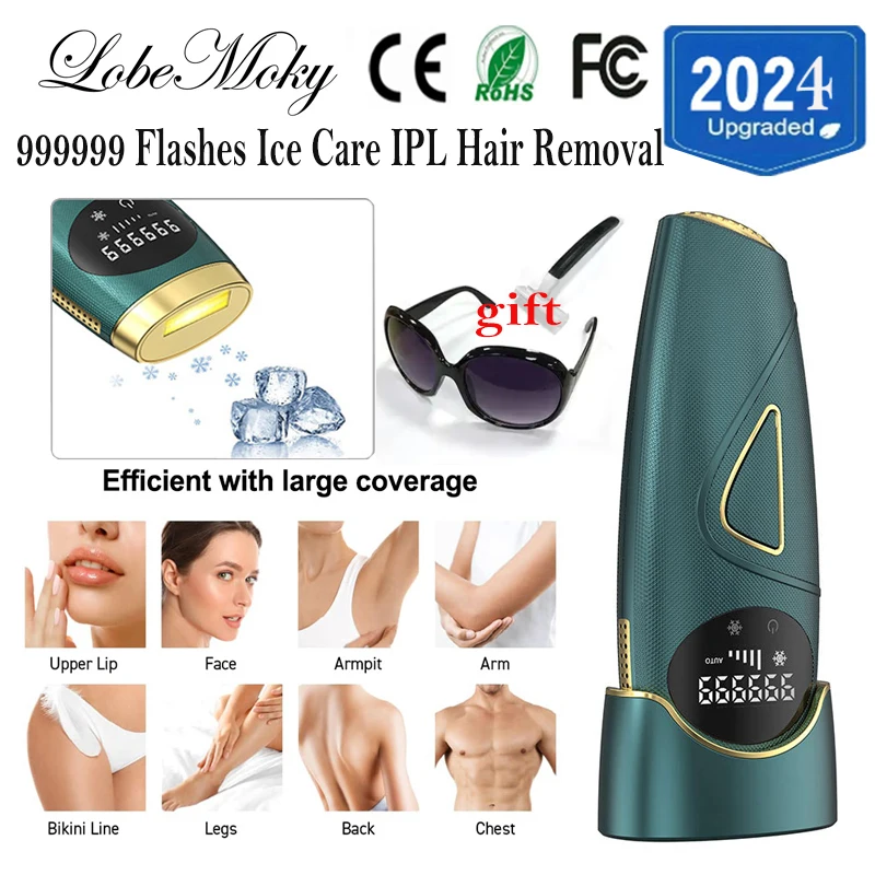 

Lobemoky Hair removal IPL Depilator Pulses Permanent LaserEpilator Painless Bikini face and body machine home-appliance Devices