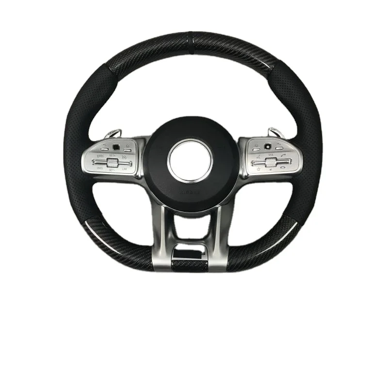 

Customized Steering Wheel for Benz AMG GT W190 C190 W205 C205 W166 W167 W177 Carbon Fiber Leather Steering Wheel