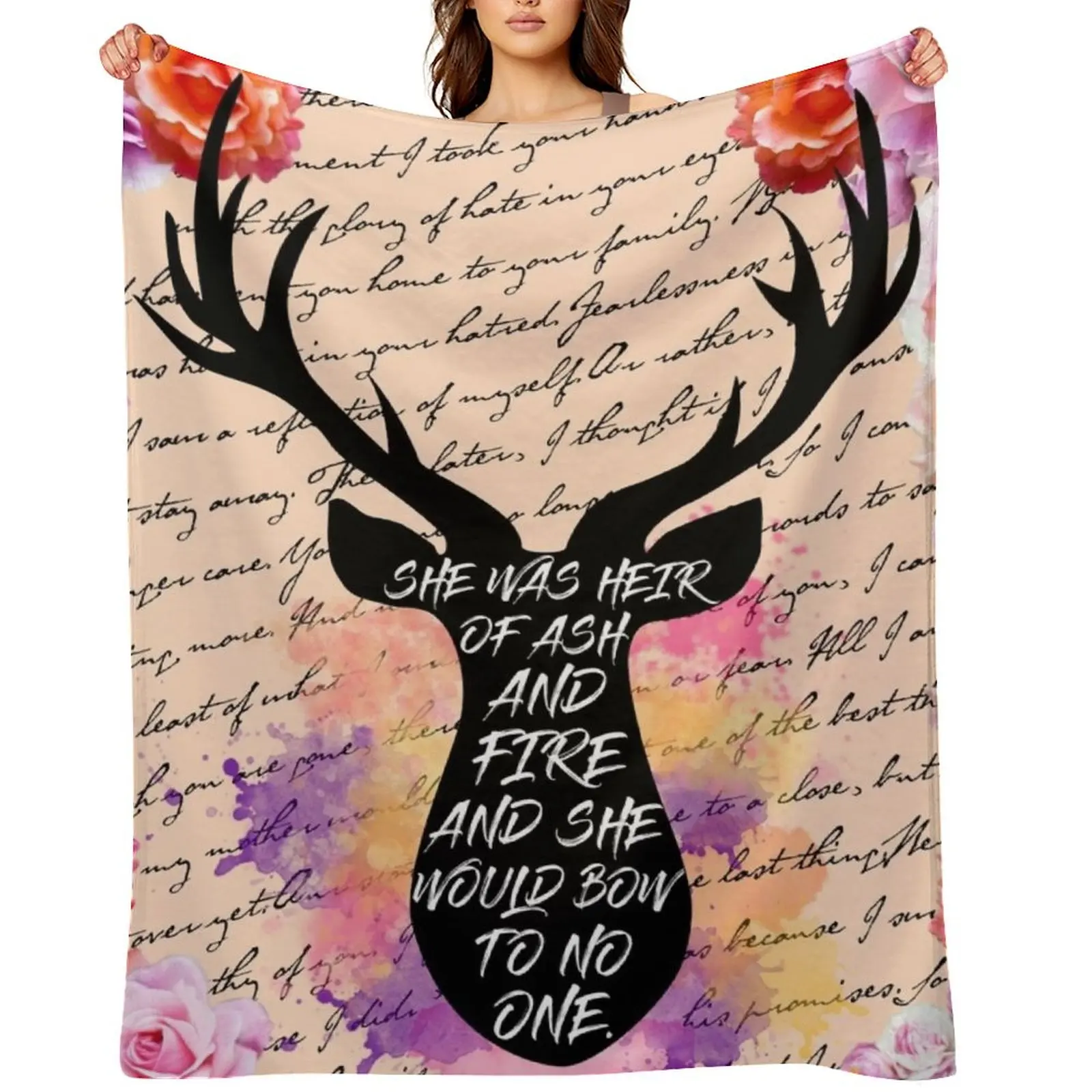 

Heir of Fire Throw Blanket Sofa Thermals For Travel Summer Flannels Blankets