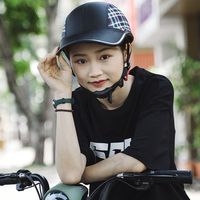Classic Baseball Cap Style Bicycle Helmet Safety Adjustable Strap Motorcycle Half Helmet Anti-UV Hard Cycling Helmet Racer