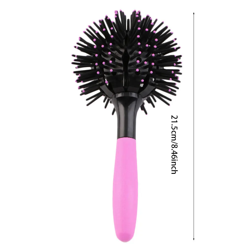 Multifunctional Creative Air Style Curly Hair Ball Shaped Comb 3d Positioning Massage Comb Heat Resistant Hair Comb