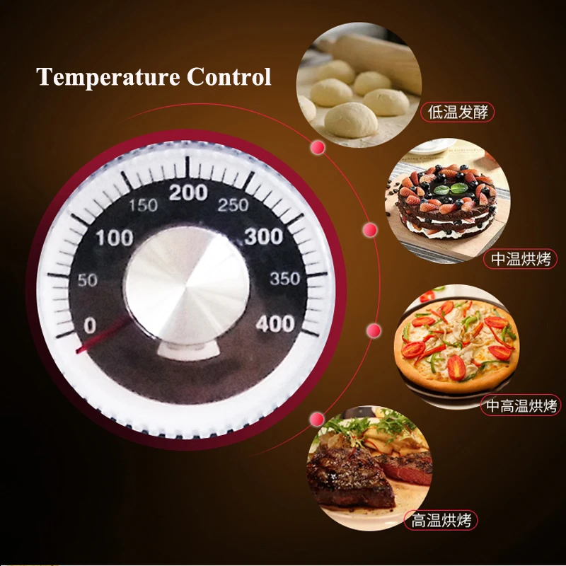 2 Layers 4 plates  Oven Electric Gas Multilayer Commercial  Household Bakery Toaster Pizza Timing Baking Kitchen Appliances