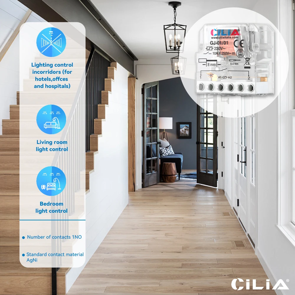 CILA مفتاح التتابع دفعة 230 فولت دفعة الكهروميكانيكية مع دائرة لفائف منفصلة واتصالات مع اتصال 1/2NO.