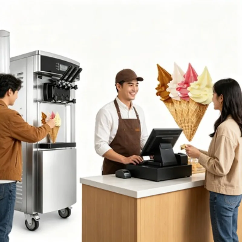 Hard Serve Ice Cream Maker Machine Batch Freezer Gelato Equipment Soft Serve Unit Commercial for Italian Gelato Shop