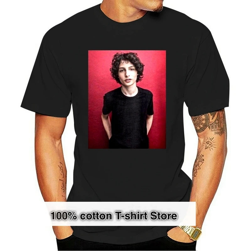 Finn Wolfhard Men's Black Tees T-Shirt Clothing Printed T Shirts Short Sleeve Funny Tee