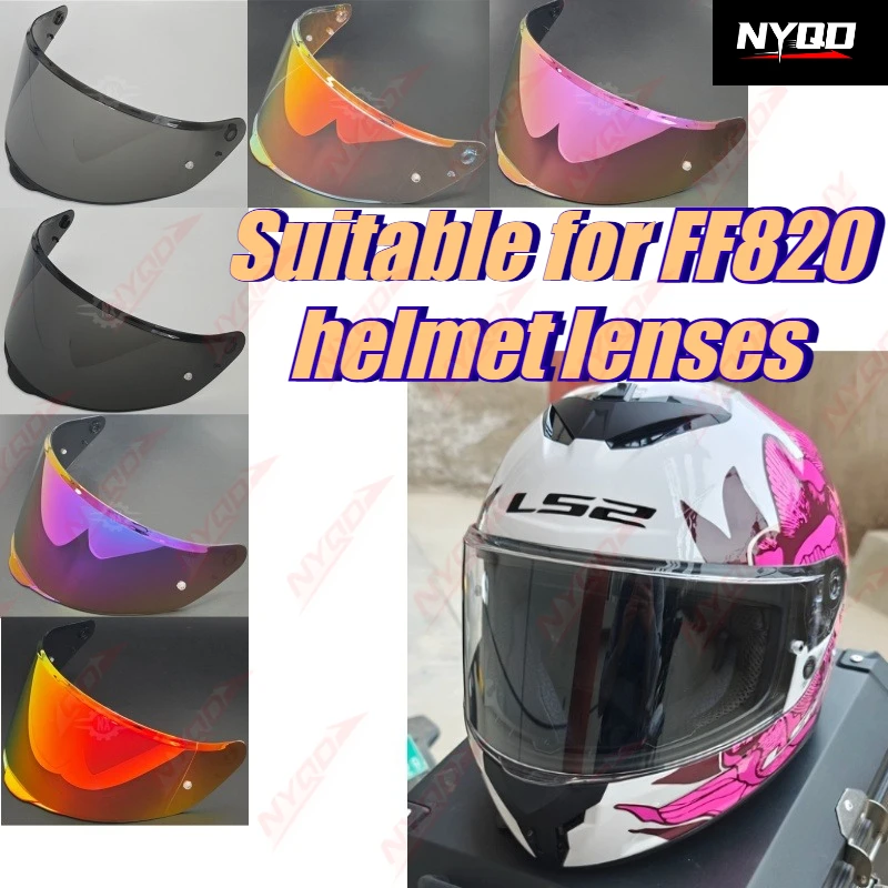 Suitable for LS2 FF820 RAPID III Helmet Day and Night Universal Windproof Sunscreen Windshield Lenses Full Helmet Goggles