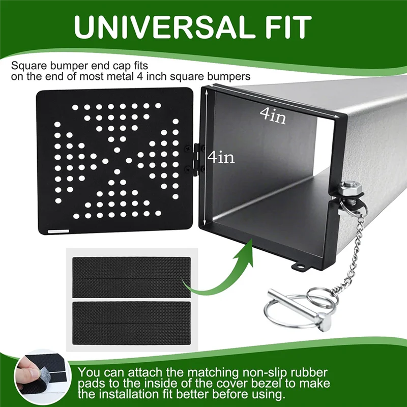 

Набор 4-дюймовых торцевых крышек бампера для кемпера на колесах, 2 шт., крышка бампера с местом для хранения канализационного шланга и вентиляционными отверстиями без насекомых