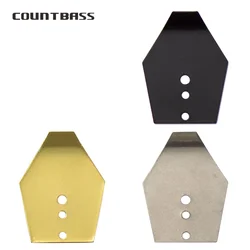 COUNTBASS 50pcs Stainless Steel/Black/Gold Swim Jig Blades, Chatterbait Blades, Shakee Blades,Swim Jig Dancer