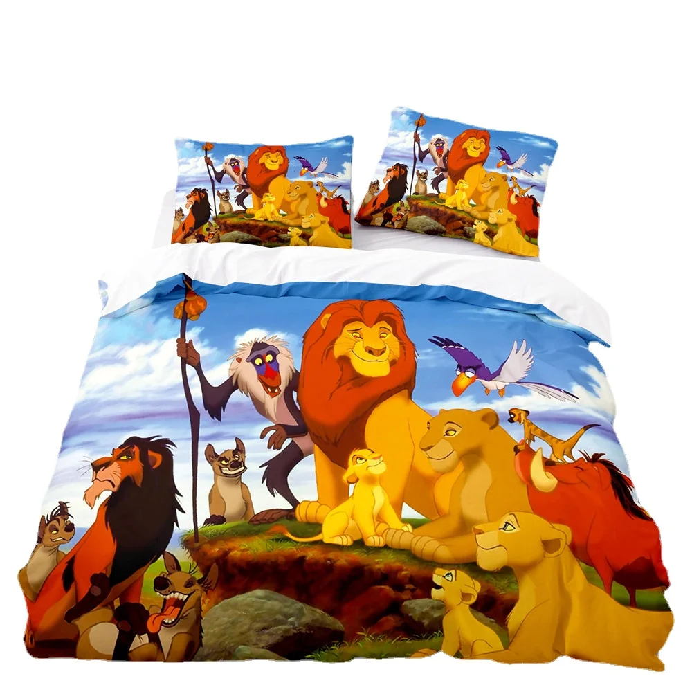 Disney Lion King Simba Duvet Cover Set,Bedding for Adult Kids Bed Set,Game Quilt Cover,Comforter Cover Bedding Set