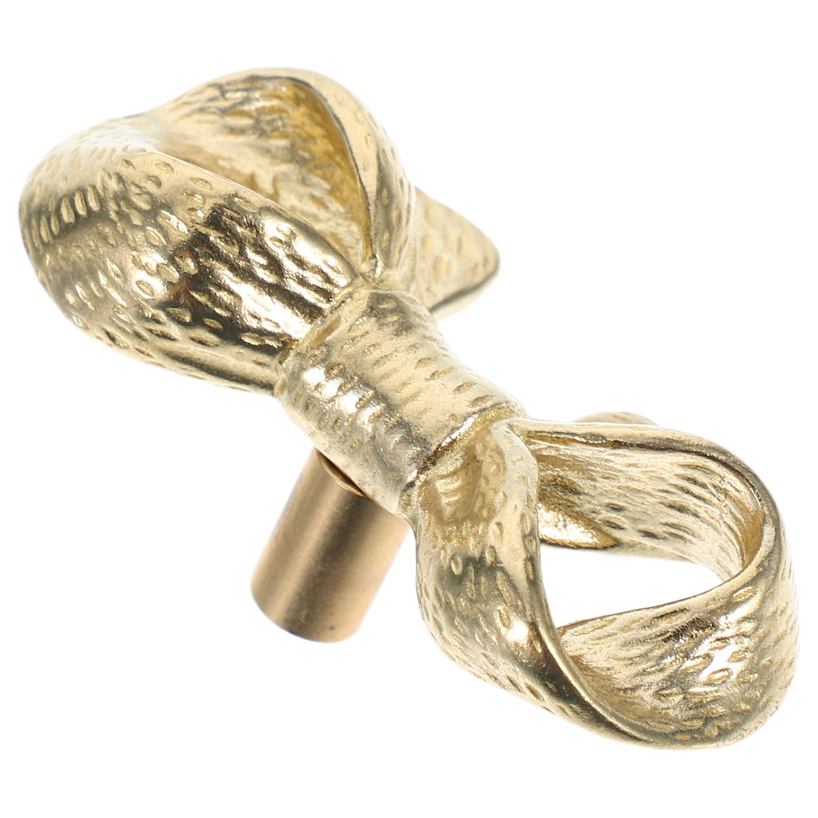 

Drawer Brass Handle Cabinet Decorative Knobs Pulls Bow Shaped Dressing Table Golden Door