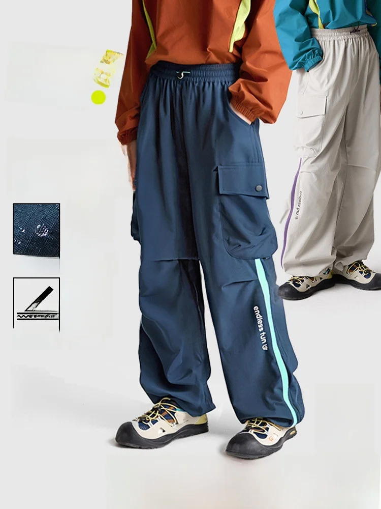 

Purrfect Diary Children's Workwear Pants Spring Season Boys' Fashionable Cuffed Long Trousers Anti-Wrinkle Versatile Casual P...