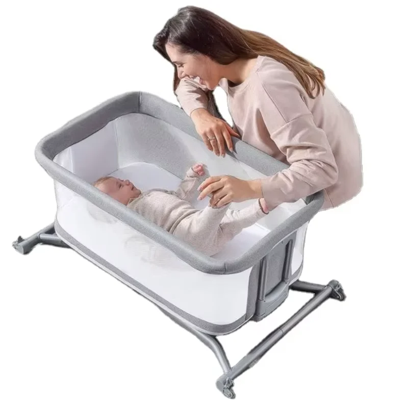 Multifunctional Baby bedside sleeper bed floor bassinet light weight Baby travel crib folding portable baby bassinet