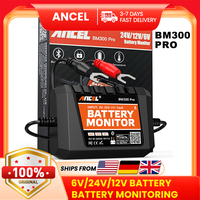 ANCEL BM300 Pro 6V/12V/24V Battery Tester Tool Bluetooth Battery Monitor SOC Battery Health Analyzer Battery Tools for Car Truck