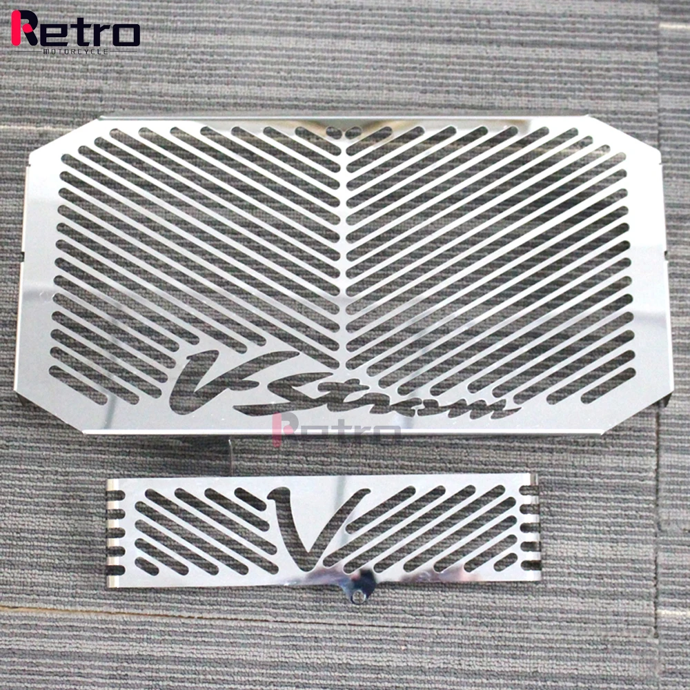 For Suzuki DL650 VStrom 650 V-STROM DL 650 2004-2010 Radiator Grille Guard Cover & Oil Cooler Protector