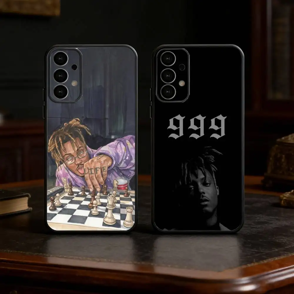 999 J-Juice W-WRLD Phone Case For Samsung S25,S24,S21,S22,S23,S30,Ultra,S20,Plus,Fe,Lite Black Shell