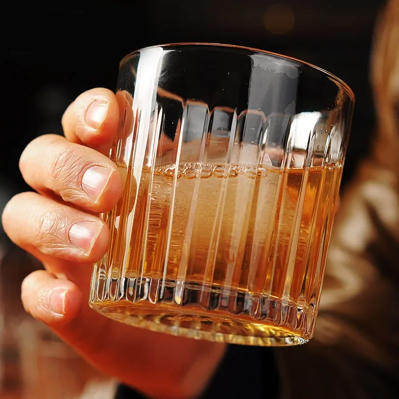 

Утолщенный стакан для виски, японская полоска, креативный набор бокалов для вина в баре, пароход пива, старая мода для коктейлей, мартини