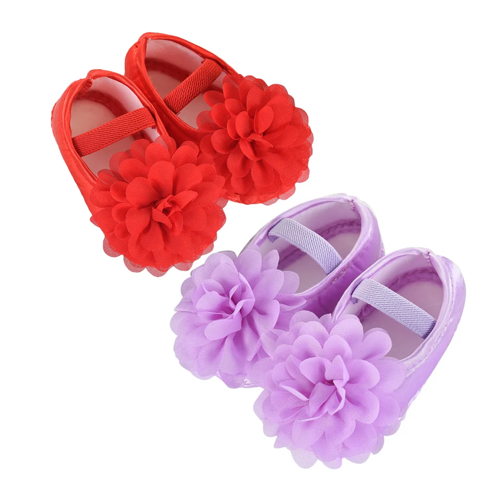 زوج واحد من أحذية الفتيات الصغيرات نعل شريط غير قابل للانزلاق مرفق من الصعب لإزالة تصميم جميل رائع للأطفال حديثي الولادة #4