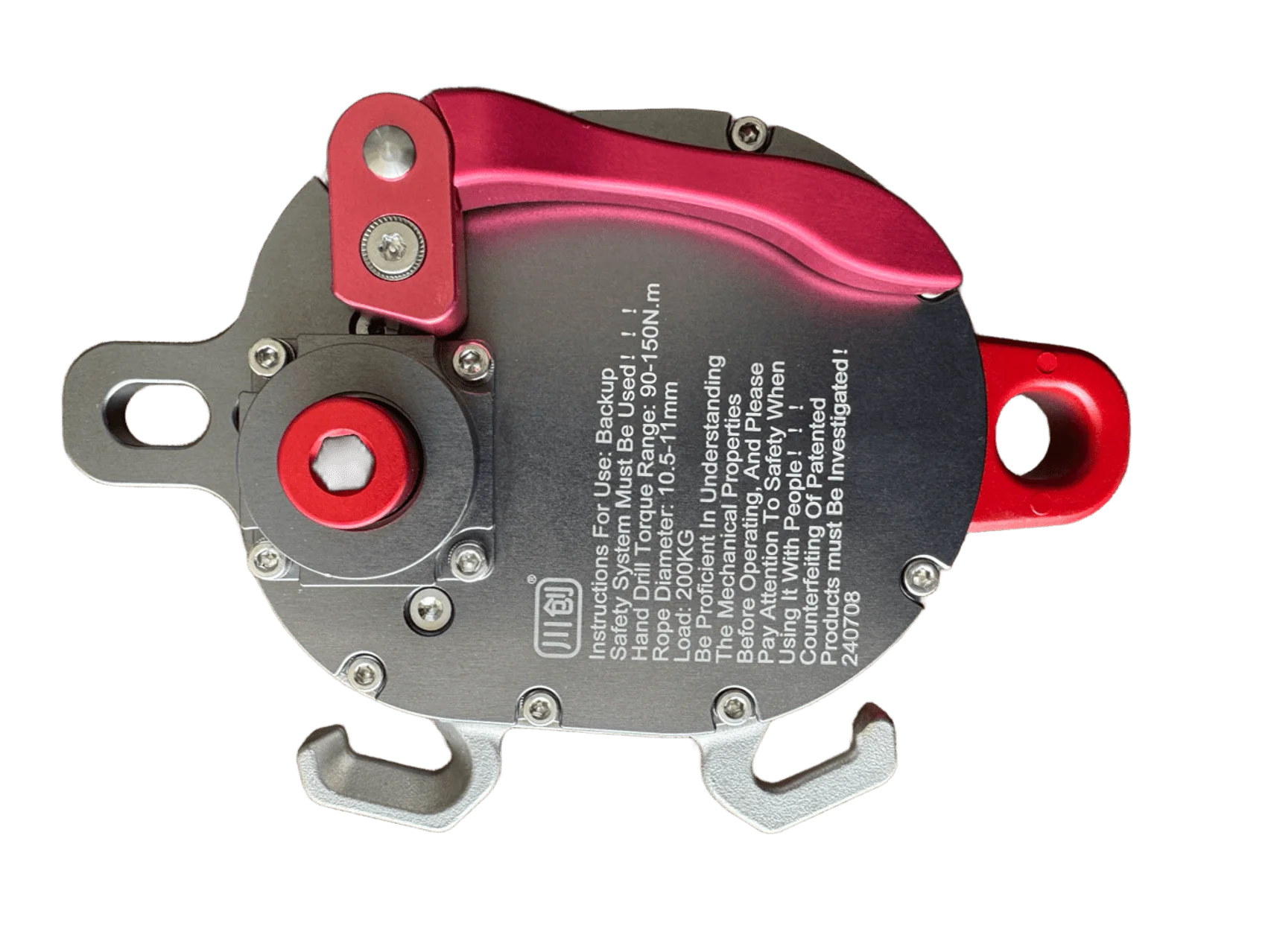 Hot Sale 200KG Electric Lift And Descent Control With Fall Arrester Drill Powered Pulley For Climbing Aerial Work