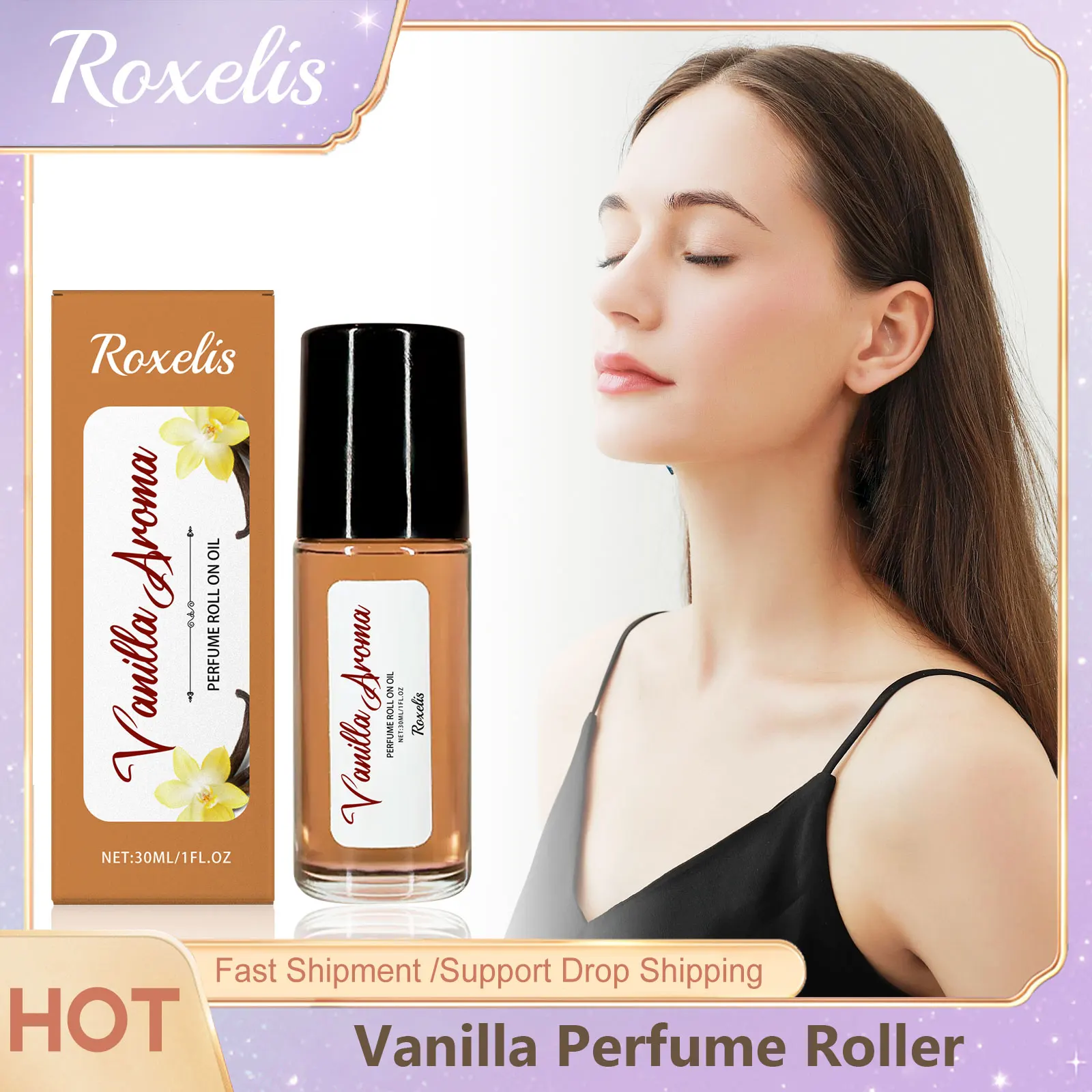 Profumo profumato alla vaniglia Donna Aromaterapia duratura Fragranza floreale Glamour Incontri Stimolante Flirtare Profumo con rullo ai feromoni