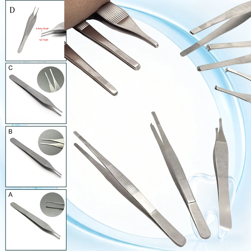 Precision Hemostatic Tweezers Dental Adson Forceps Rhinoplasty Oculo Cartilage Surgery Medical