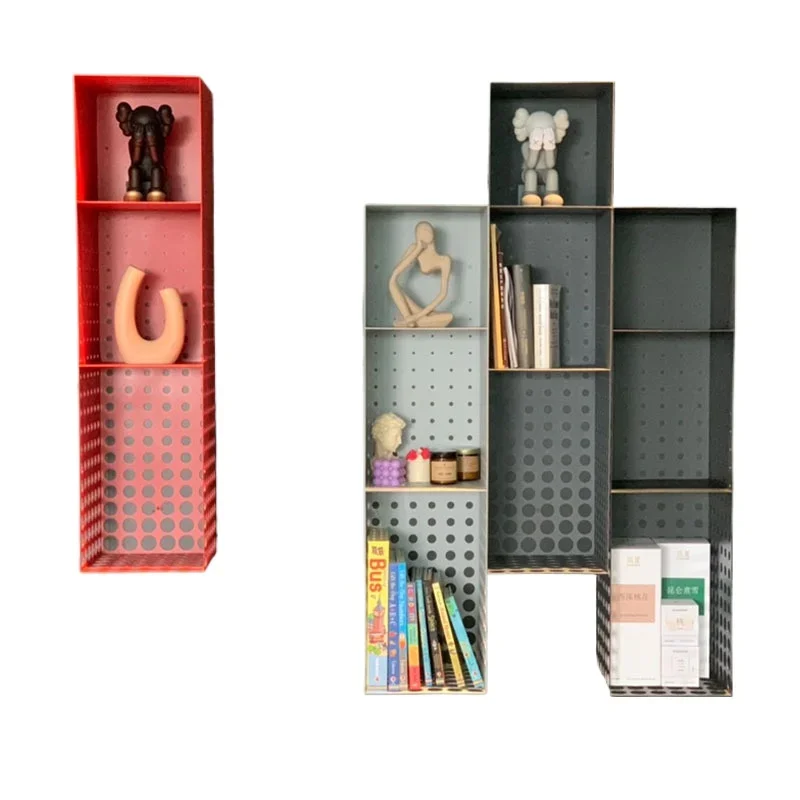 Italy i design hole display rack, combination storage rack, simple multi-layer wrought iron rack on the wall