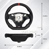 Volant de voiture entièrement en cuir, accessoires de voiture pour BMW série 1 3 E90 E91 E92 E93 E89 E87 E70 E84 E82 E81 328i 335i 135i 325i 2