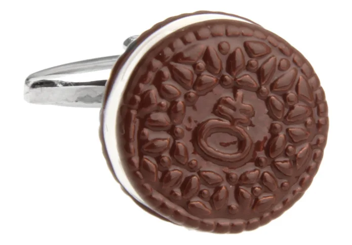   New Arrival Funny Cuff Links Novelty Chocalate Biscuit Design Best Gift For Men Cuff Links Wholesale&retail