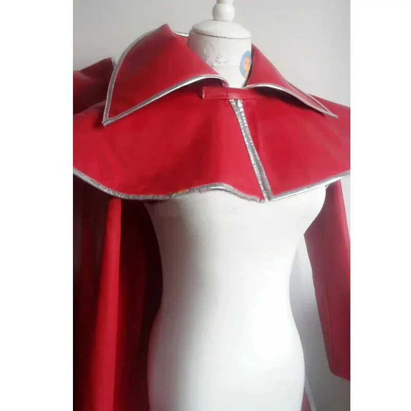 زي تنكري معطف أحمر طويل من Lol VN Vayne