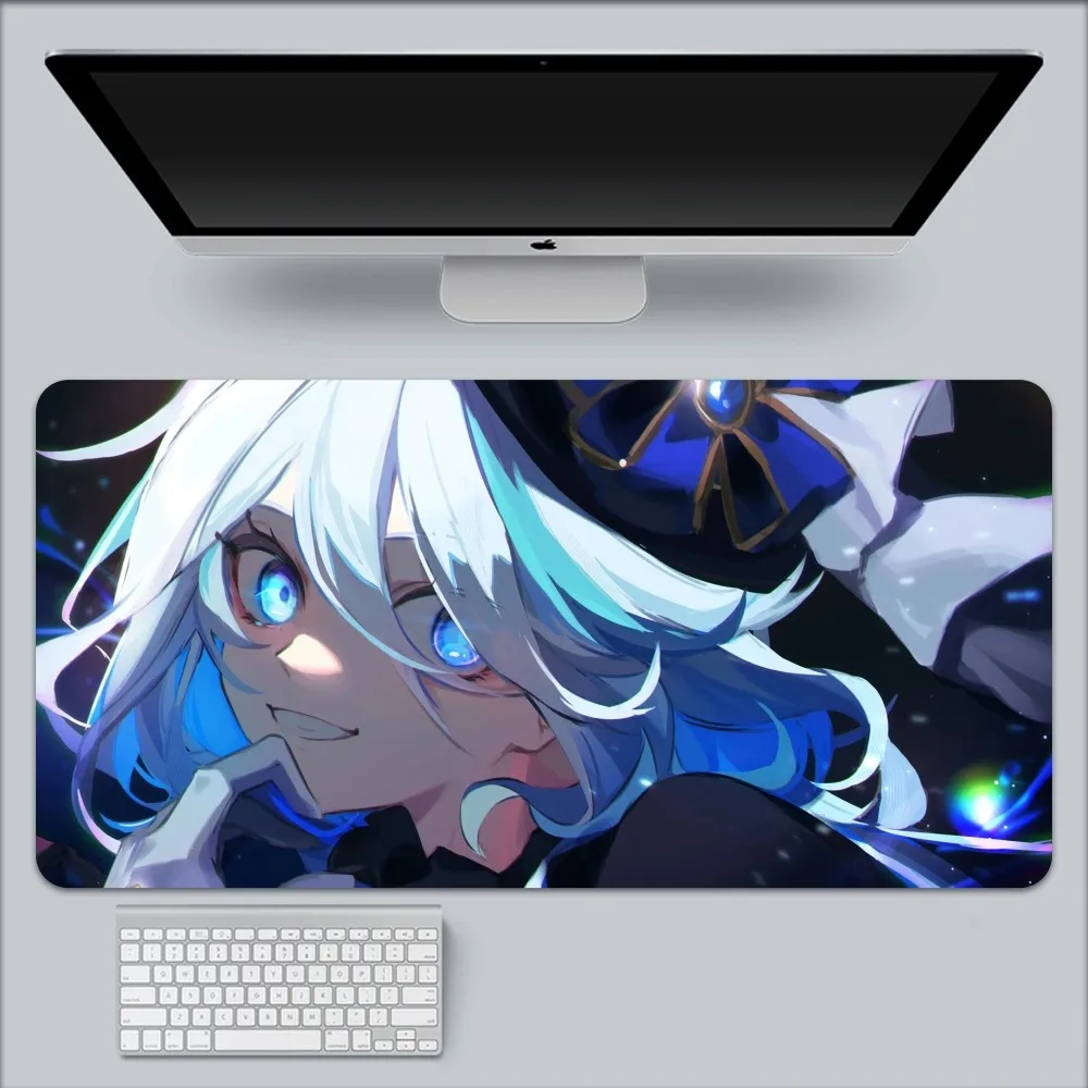 Furina Genshin Impact Mouse Pad Large Gaming Compute Gamer PC Keyboard Mouses Mat