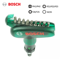 Bosch Screwdriver Bits 9+1 Kit with Ratchet Handle for Electric Drills and Screwdrivers Ratchet Screwdriver