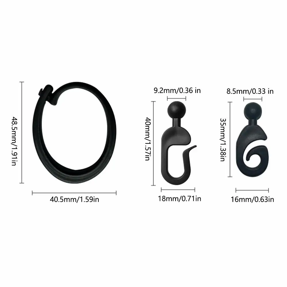 أكشاك الستارة السنانير خيمة الباب القماش السنانير الملحقات البلاستيكية لستارة الشاش الشفاف الشماعات غير القابل للصدأ للسياج داخلي