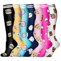 1PAIR New Compression Stockings Varicose Veins Socks Women Men Leg Pressure Nursing Socks Outdoor Running Cycling Compress Socks