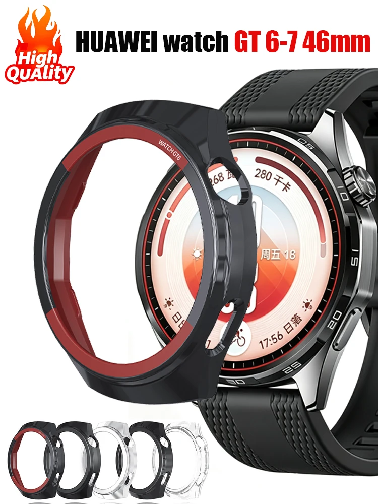Cover for HUAWEI watch GT 7 46mm GT 6 Smartwatch Protective Hard PC Bumper Hollow Anti-fall Shell HUAWEI Watch gt7 gt6 Case