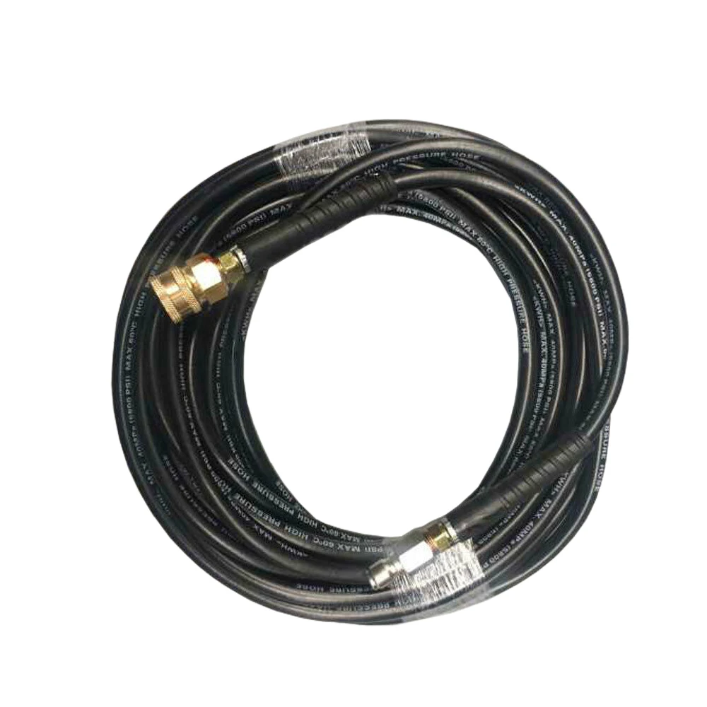 15M High Pressure Washer Hose Tube 1/4 Quick Connect Car Washer Cleaning Hose