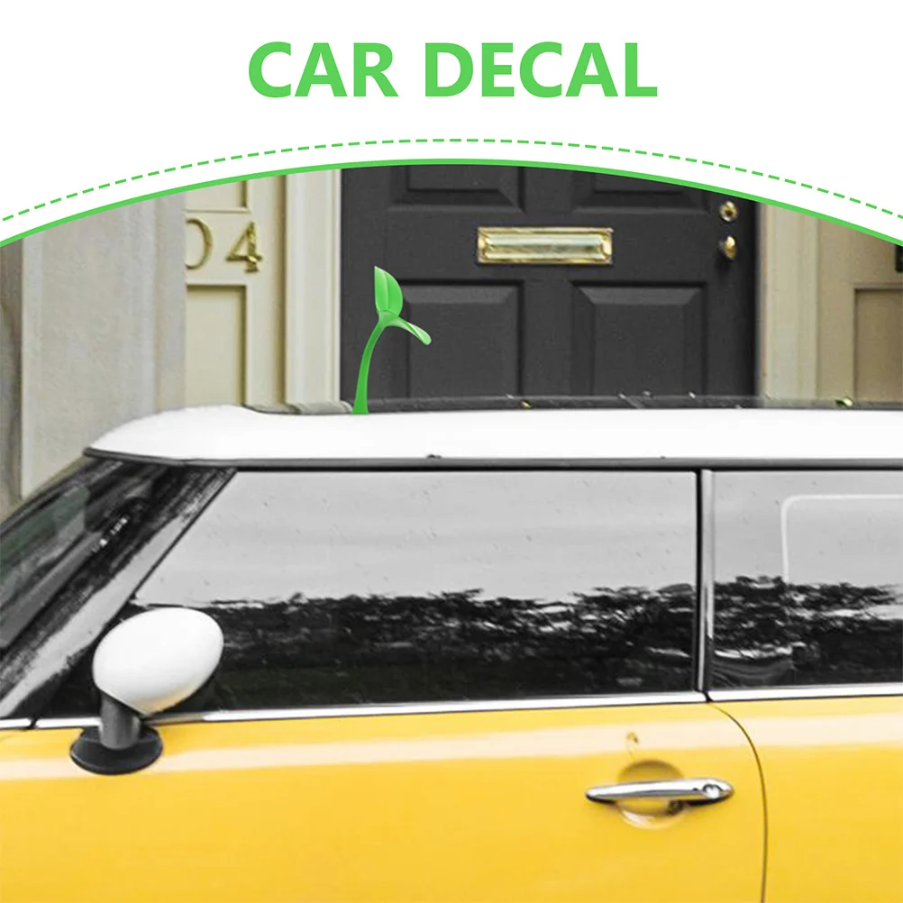2 قطعة سقف السيارة الديكور ثلاثية الأبعاد لغطاء السيارة الوفير الخارجي ملصق حلية العالمي صالح اكسسوارات السيارات ديكور #3