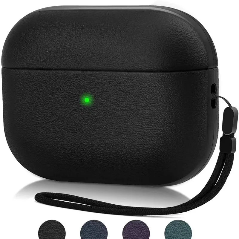 New for airpods 4 case cover PU Leather TPU  Drop Protection Cover with cleaning kit 2024 New for AirPods 4 Pro2 Bluetooth Cases