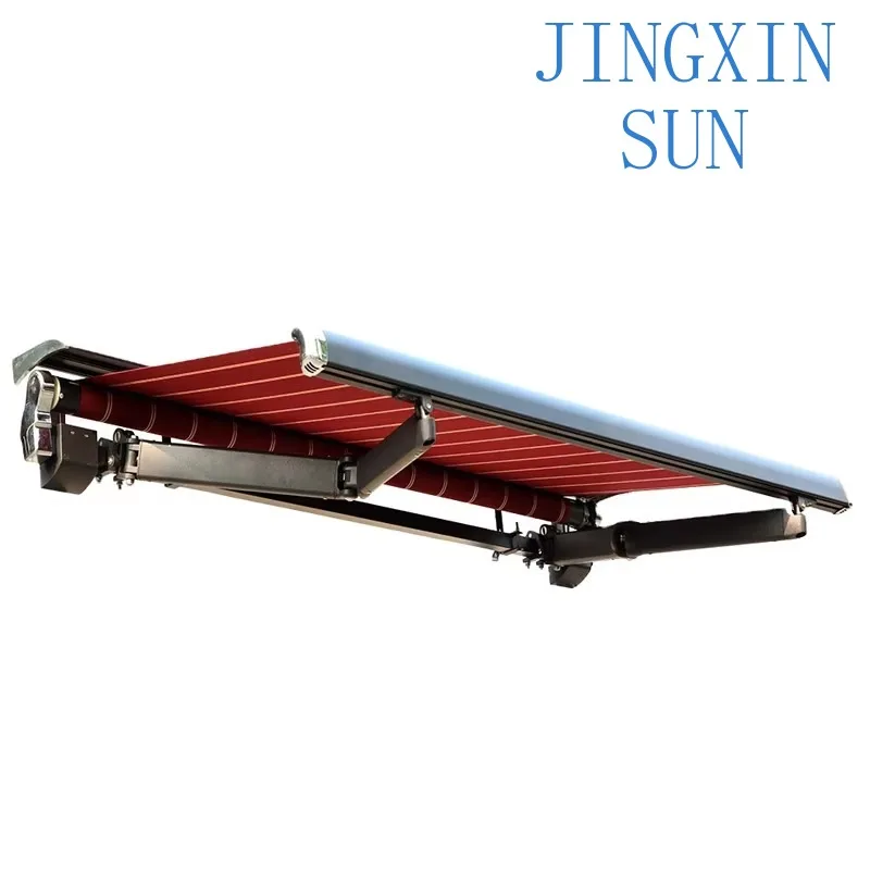 Awning Wholasela Manual Wall Mounted Retractable Roof Awning Patio for Balcony Outdoor Hand