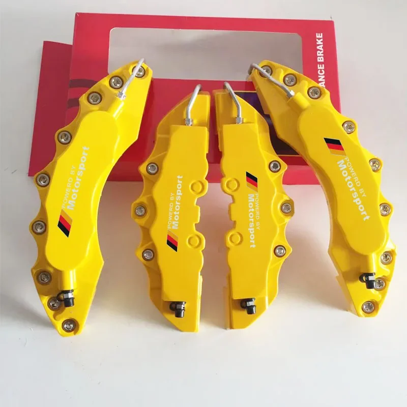 Kunbaby 4 Or 2 Pcs ABS Plastic Disc Brake Caliper Cover With Motor Sport Sticker F30 E90 E60 F10 X5 X1 X3 X2 3 Series E46 E39