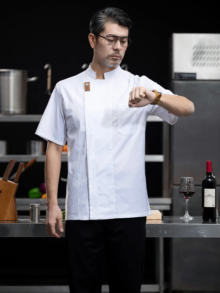 調理ジャケット食堂キッチンシェフ制服ウェイターワークシャツフードサービス理容室ケータリングベーカリーペストリークックコスチュームオーバーオール