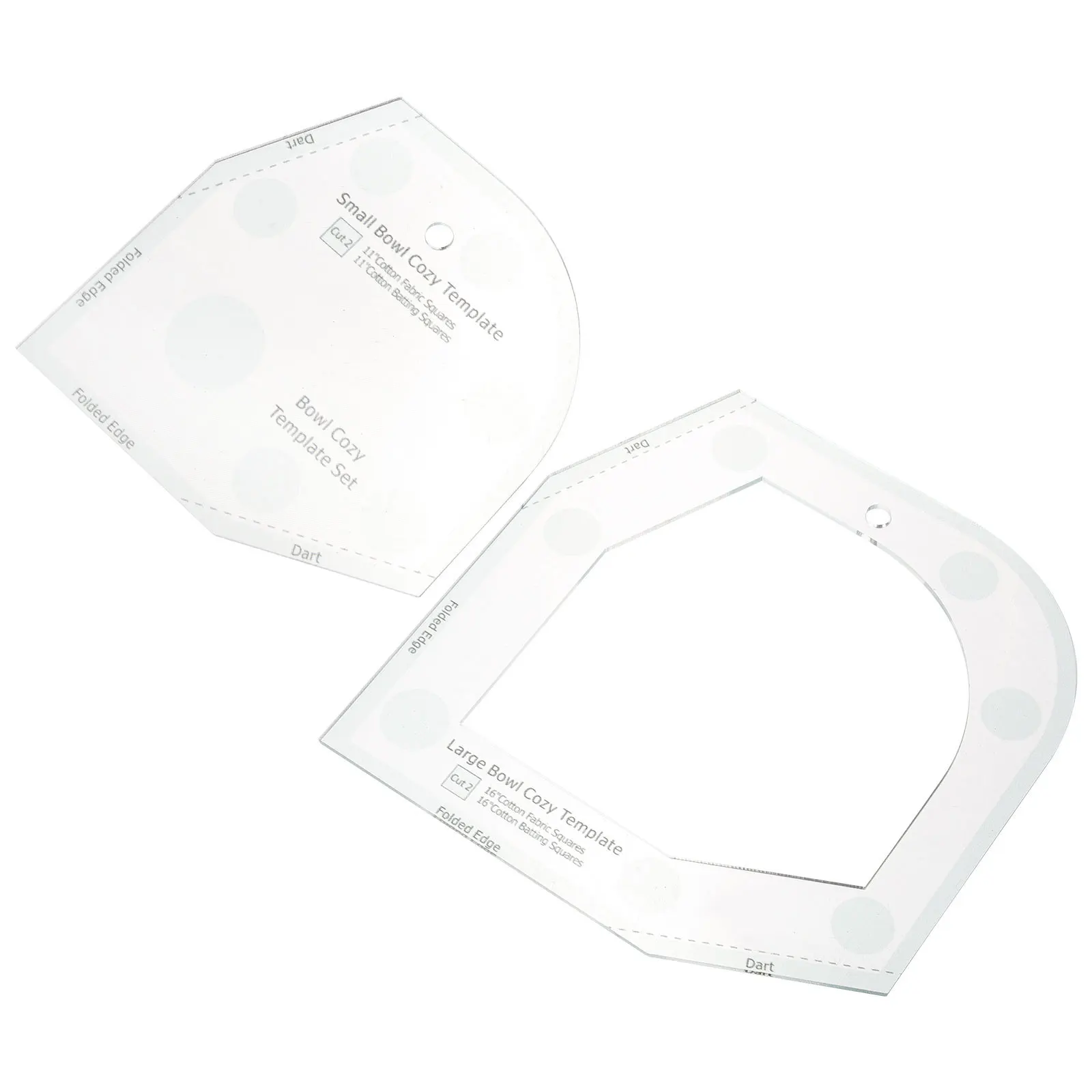 

1pcs Acrylic Sewing Template Ruler For Bowl Wrap Cozy Pattern Quilting Diy Patchwork Craft Tool Bowl Mat Template Lightweight