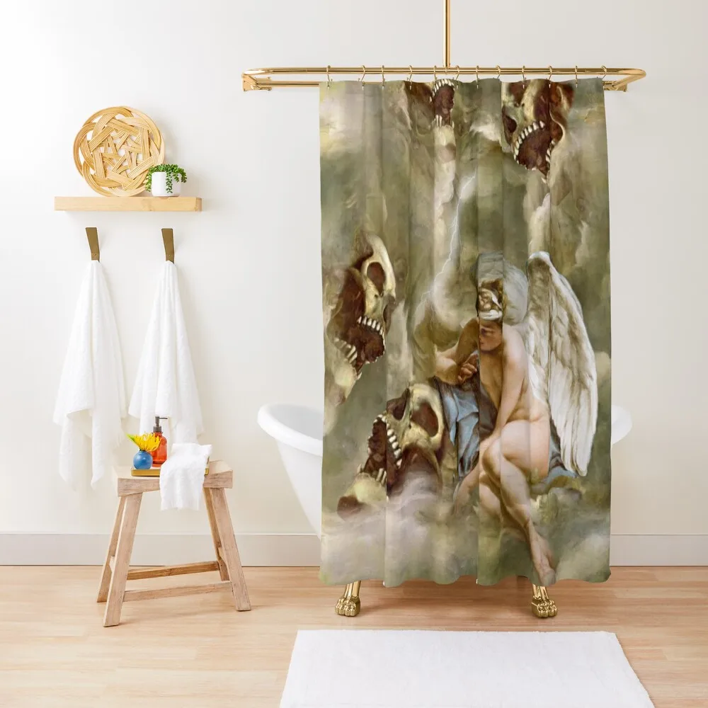 

DARK HEAVEN Shower Curtain Waterproof Fabric Bathroom Bathroom Deco Curtain