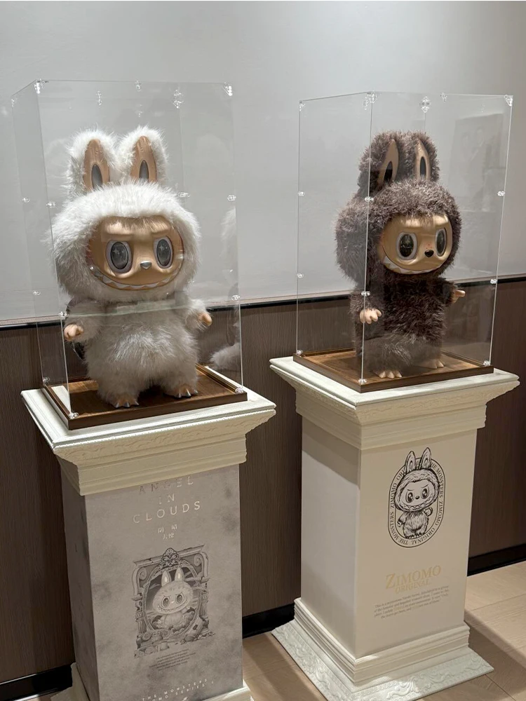 Zim Big Chief Display Box Custodia protettiva Trasparente antipolvere per BoboMai Labubu Accessorio di protezione per statuette