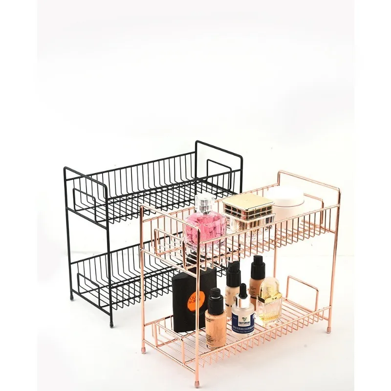 

4 Colors Bathroom Counter Organizer Countertop Storage Holder Cosmetics Skincare Makeup Shelf Perfume for Dresser Vanity Tray