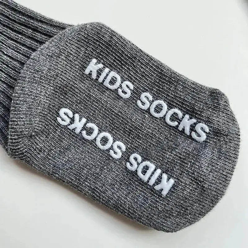 3Pairs/Lot Baby Socks Boys Girls Cotton Stripe Soft Sock Kids Toddler Non-Slip Rubber Grips Floor Socken For 0-3 Years