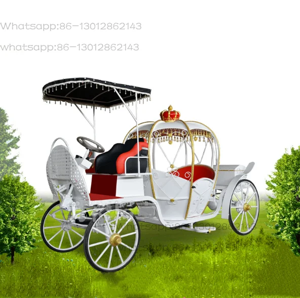 Carruaje eléctrico de calabaza, Carruaje y Parque de Princesas, Remolque en venta, Entretenimiento, Pedal de proximidad