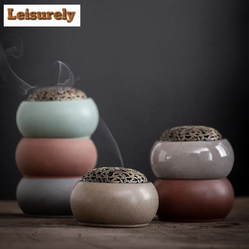 

Идеальная тарелка, курильница, бытовая домашняя печь для ароматерапии, керамическая печь для благовоний Ai Zhu Moxa, антикварные украшения